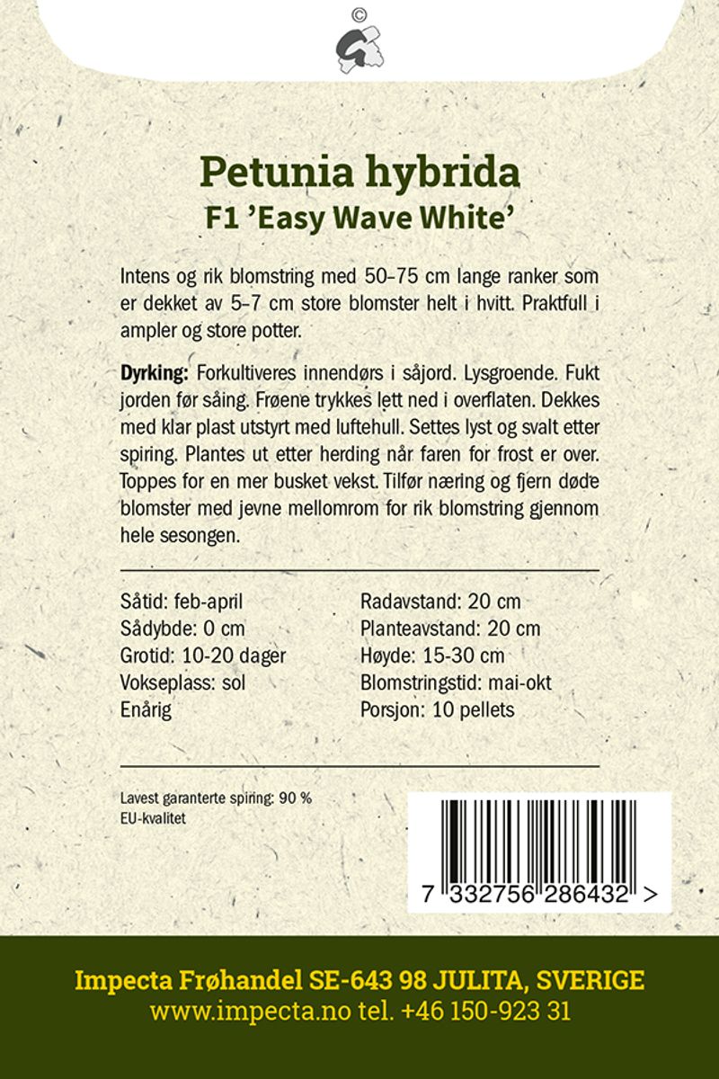 Hengepetunia  F1 Easy Wave White