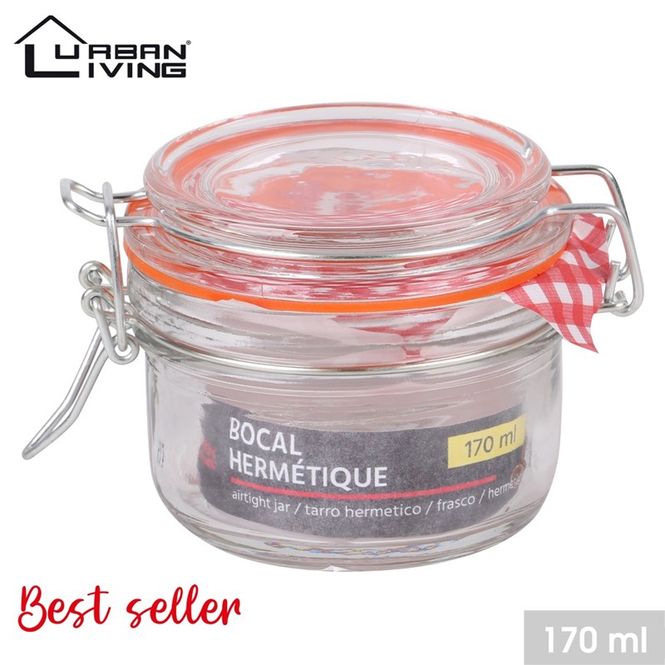 Hovedbilde Glasskrukke med lokk, 170ml