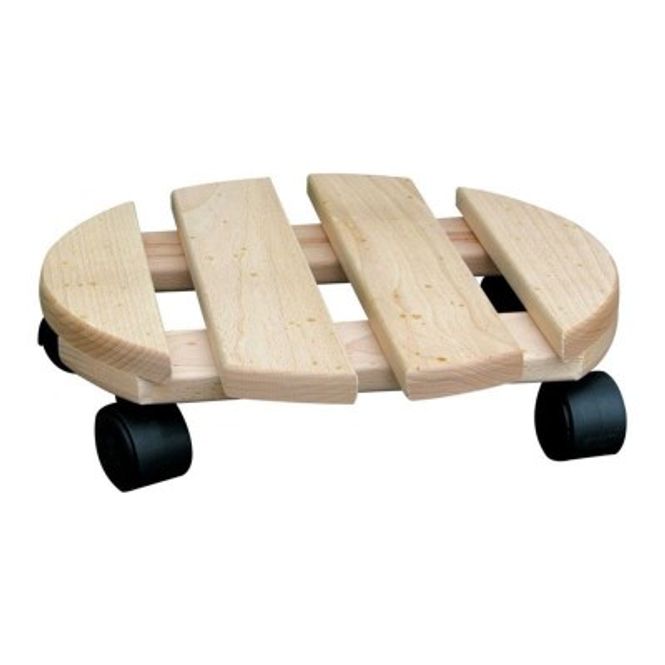 Hovedbilde Krukkehjul trehvit 30cm  120kg
